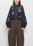 Floral Jacquard Knit Jacket