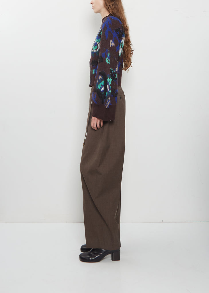 Floral Jacquard Knit Jacket