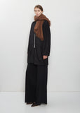 Fuzzy Feutre Cashmere Shawl — Tabac