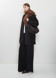 Leather Hobo Leather Bag — Dark Brown