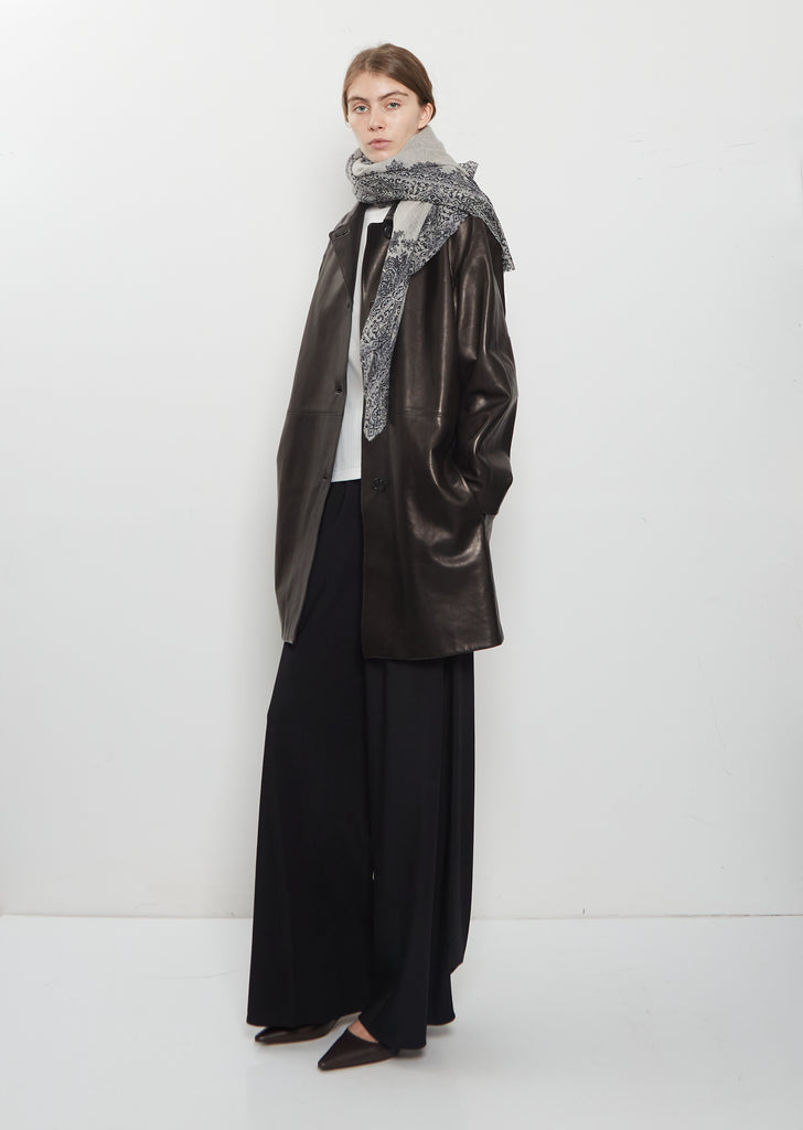 Shalimar Fuzzy Feature Cashmere Shawl — Moonless Night