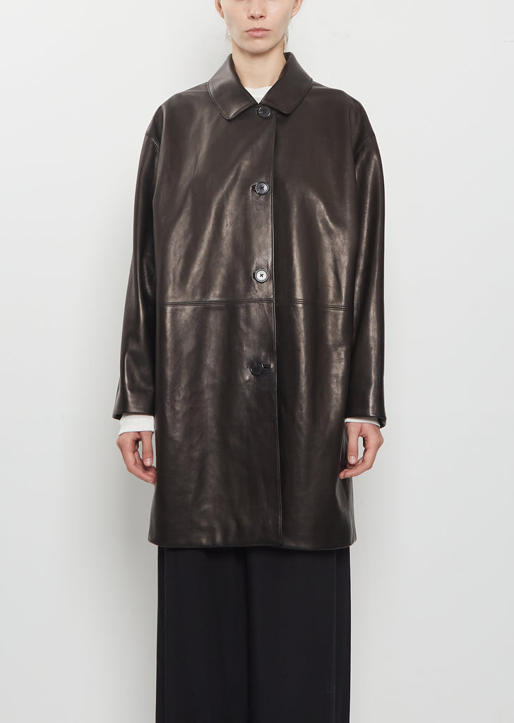 Donata Leather Coat
