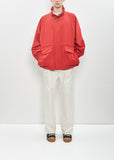 Wool Max Canvas High Neck Zip Blouson