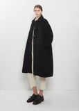 Big Blobby Cashmere Coat — Black