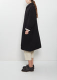 Big Blobby Cashmere Coat — Black