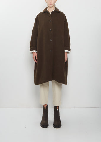 Big Blobby Cashmere Coat — Khaki