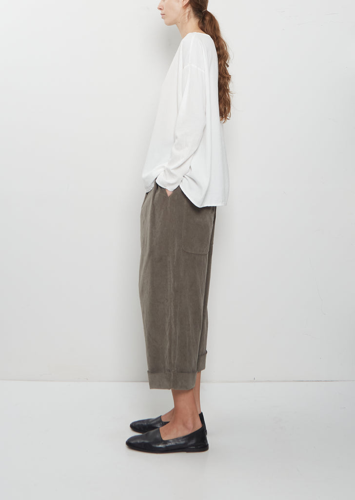 Light Cotton Long Sleeve T-Shirt — Milk