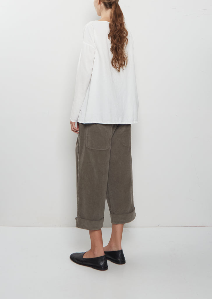 Light Cotton Long Sleeve T-Shirt — Milk