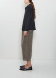 Compact Cotton Overshirt Jacket — Navy