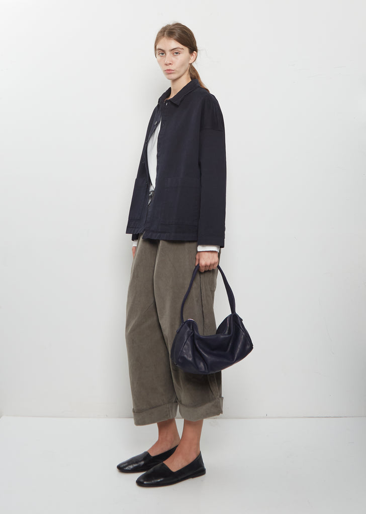 Handle Bag, Small — Navy