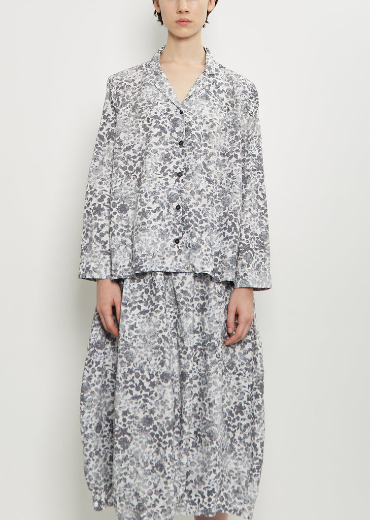 Jenny Cotton Shirt — Bright Flower
