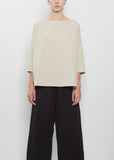 Velvet Boatneck Top — Oatmeal