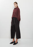 Velvet Wide & Short Trousers — Brown