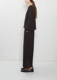 Heavy Jersey R-Neck Jumper — Brown