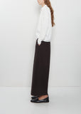 Light Cotton Short Collar Shirt — Milk