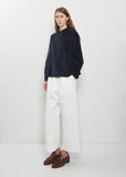 Velvet Short Collar Shirt