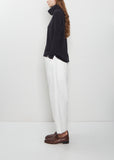 Heavy Jersey Turtleneck — Navy