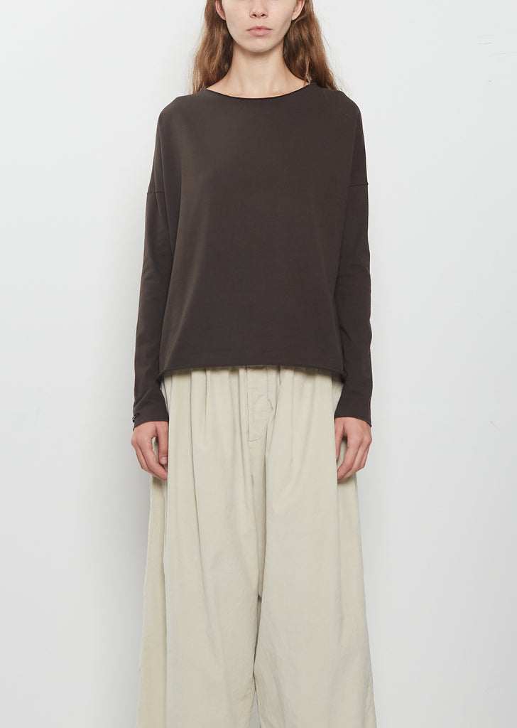 Stretch Jersey T-Shirt — Brown