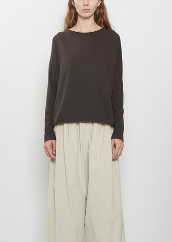 Stretch Jersey T-Shirt — Brown