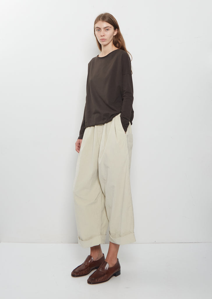 Stretch Jersey T-Shirt — Brown