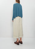Cashmere V-Neck Sweater — Teal