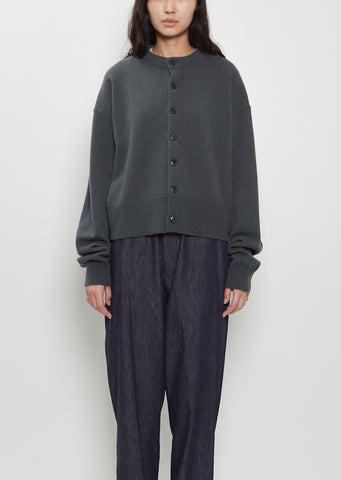 n°170 Chou Stretch Cashmere Cardigan — Lake