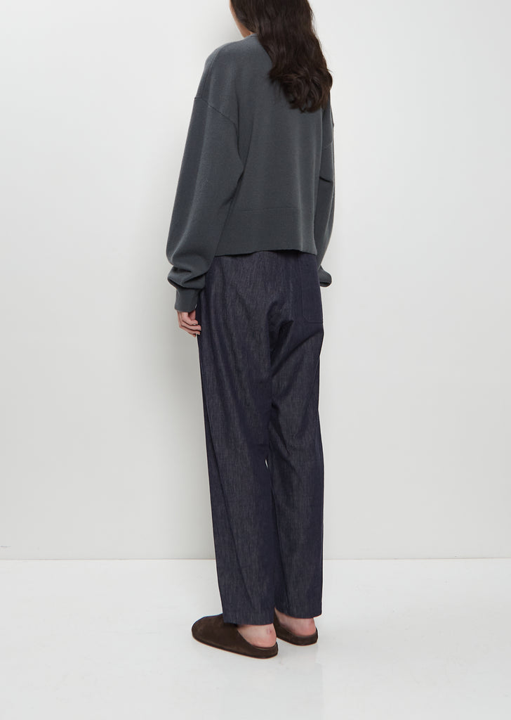 n°170 Chou Stretch Cashmere Cardigan — Lake