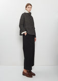 Wool Blend Tweed Loose Blazer