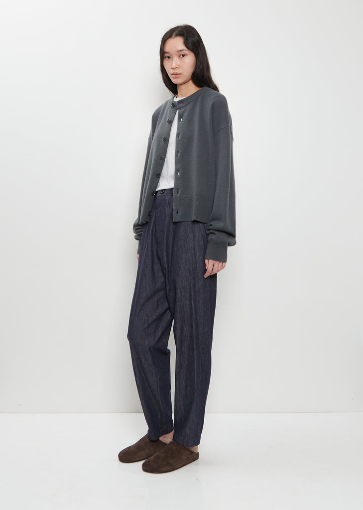 n°170 Chou Stretch Cashmere Cardigan — Lake