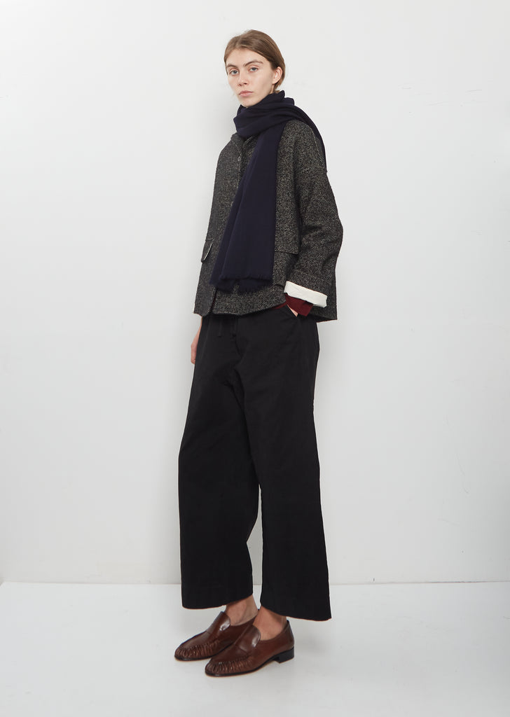 Kiri Cashmere Stole — Midnight Blue