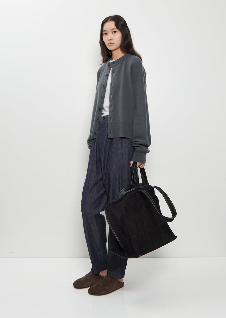 Suede Leather Tote