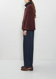 Velvet Loose Blazer — Wine
