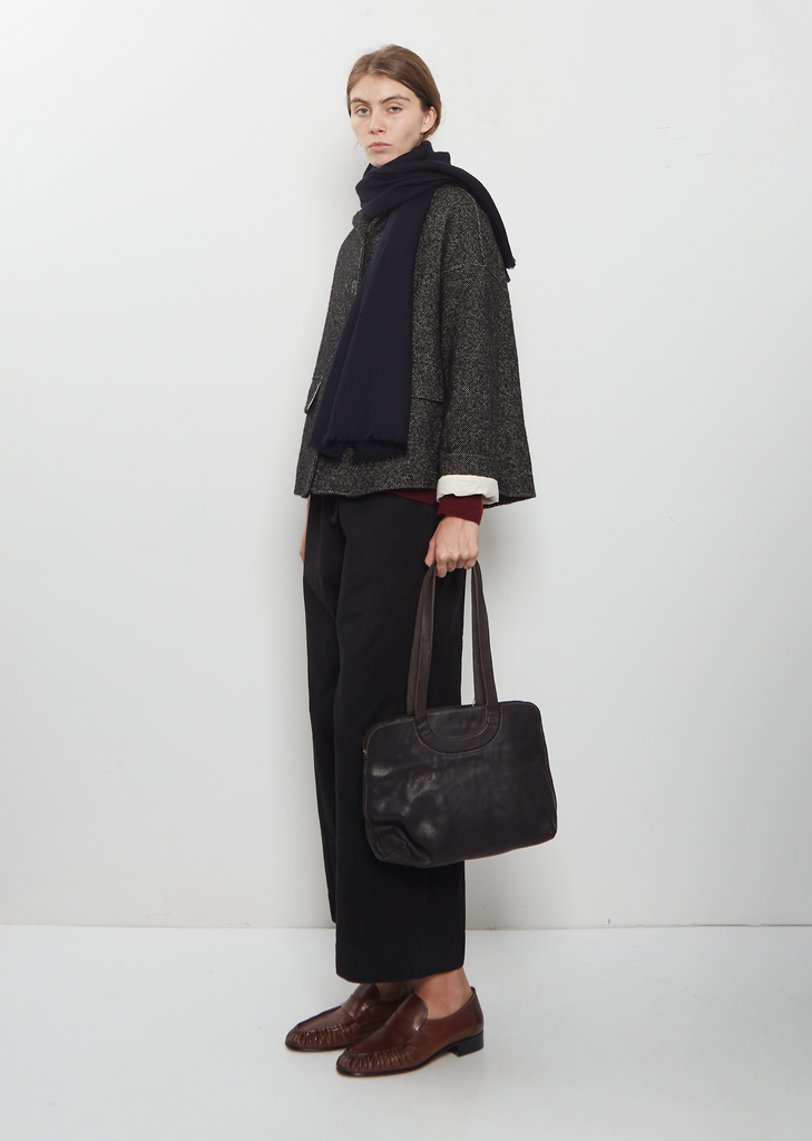 Shoulder Bag, Small — Dark Brown