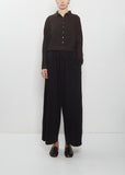 Heavy Jersey Wide Essential Trousers — Black
