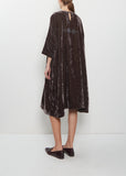Root Blocks Velvet Dress