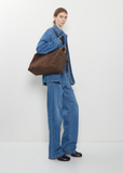 4 in Orizzontale Destructured Bag — Dark Brown