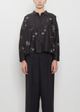 Small Collar Silk Cotton Shirt