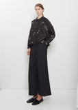 Small Collar Silk Cotton Shirt