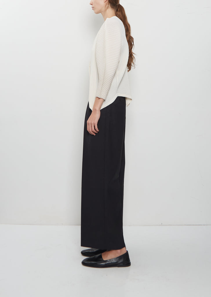 Leaf Pleats Cardigan