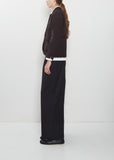Phil's Flower Beads Wool Jacket — Dark Brown