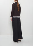 Phil's Flower Beads Wool Jacket — Dark Brown