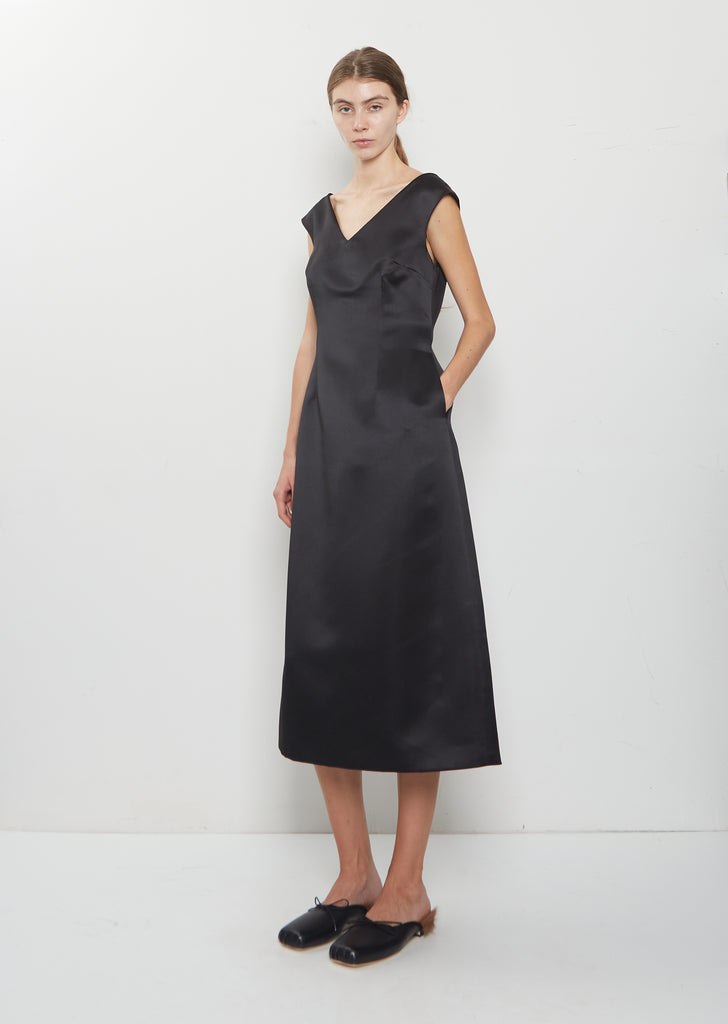 Portrait Satin Dress