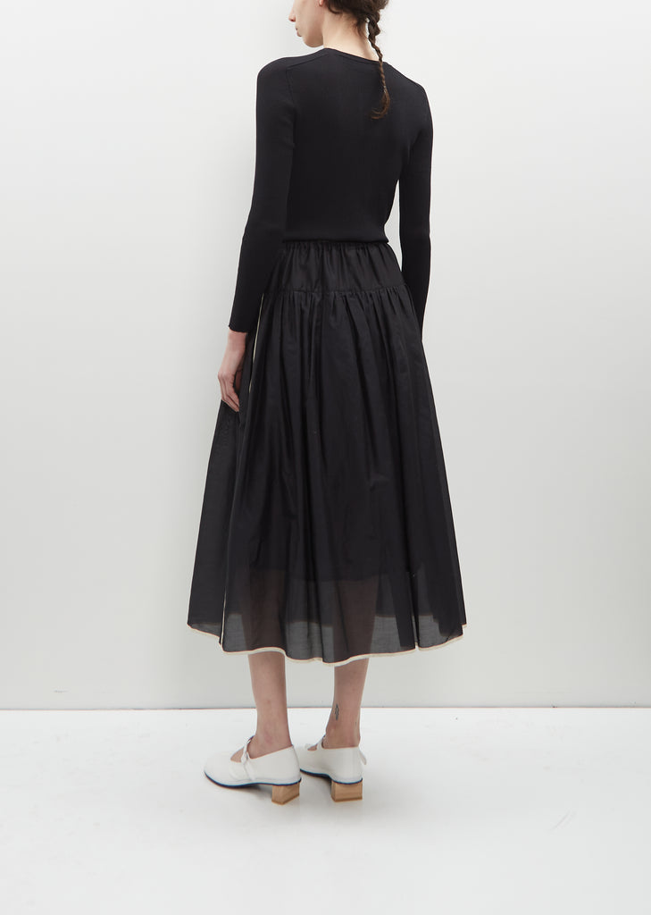 Voile Gathered Skirt
