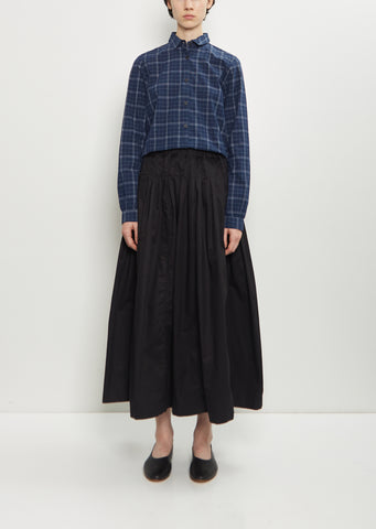 Farmer Cotton Skirt — Black