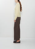 Alpaca Sheer Knit Skipper Polo