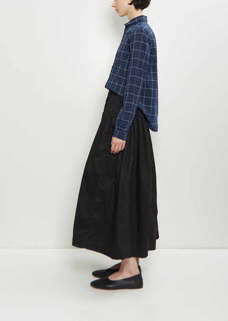 Farmer Cotton Skirt — Black