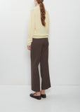 Alpaca Sheer Knit Skipper Polo