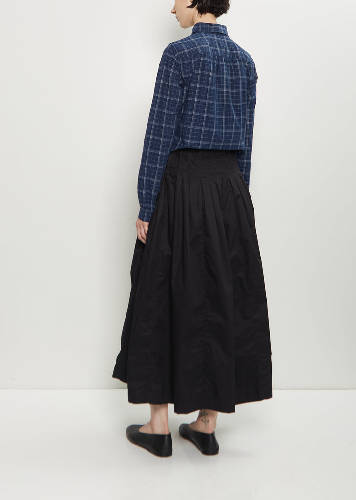 Farmer Cotton Skirt — Black