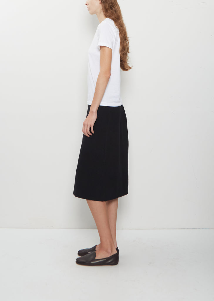 Seamless Crew Neck Cotton Tee — White