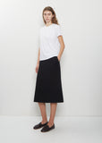 Seamless Crew Neck Cotton Tee — White